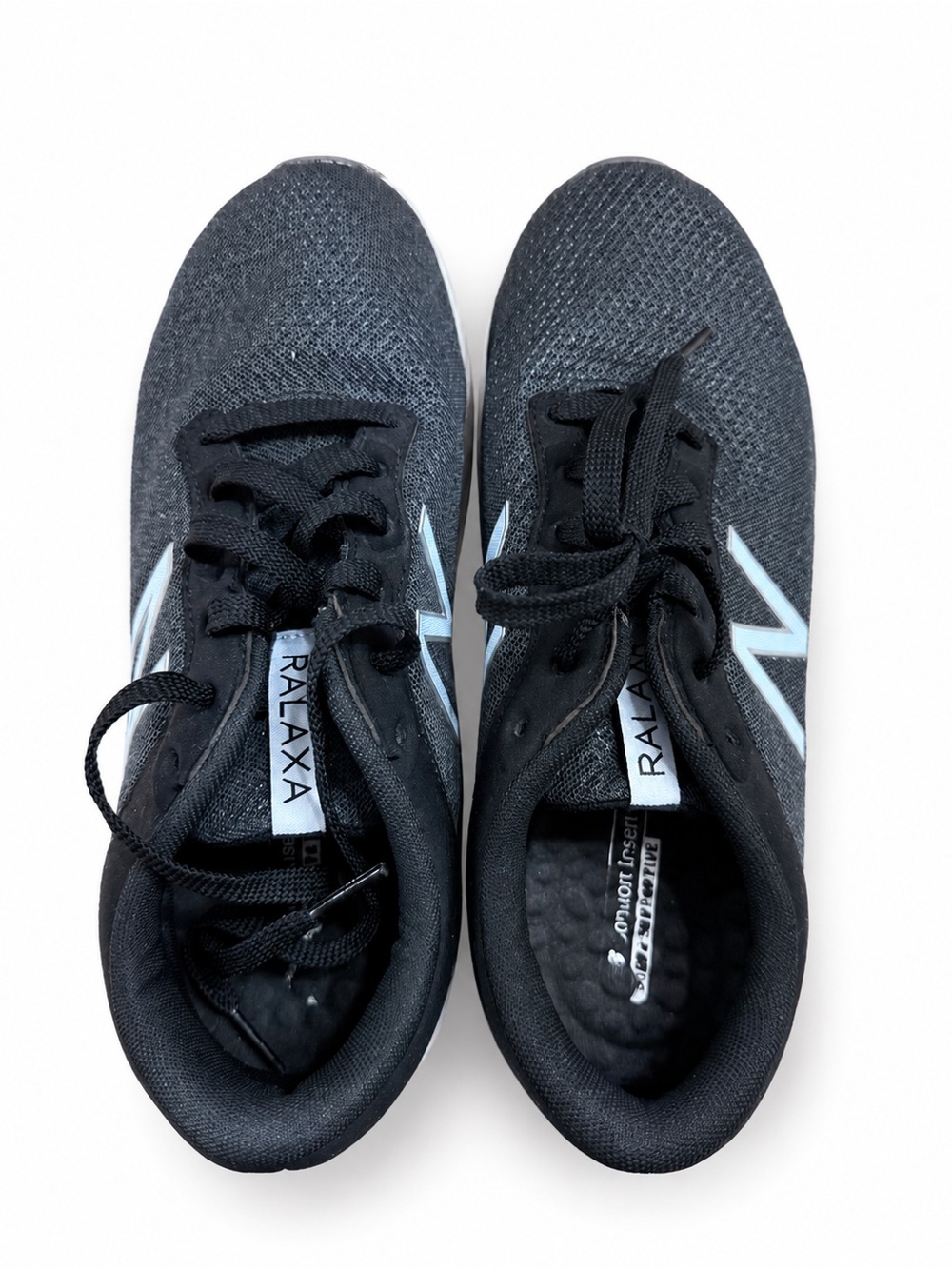 New Balance Black Athletic Running Shoes with White Accent